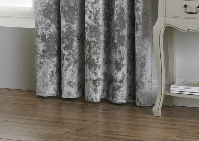 Verona Eyelet, Silver - Ready Made Curtains - Image 6